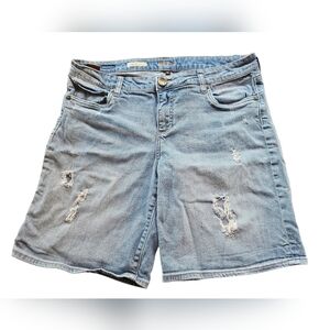 Kut from the Kloth Catherine boyfriend distressed Jean stretch Jorts shorts 12